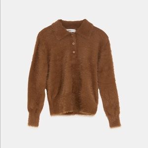 Zara Faux  Fur Sweater